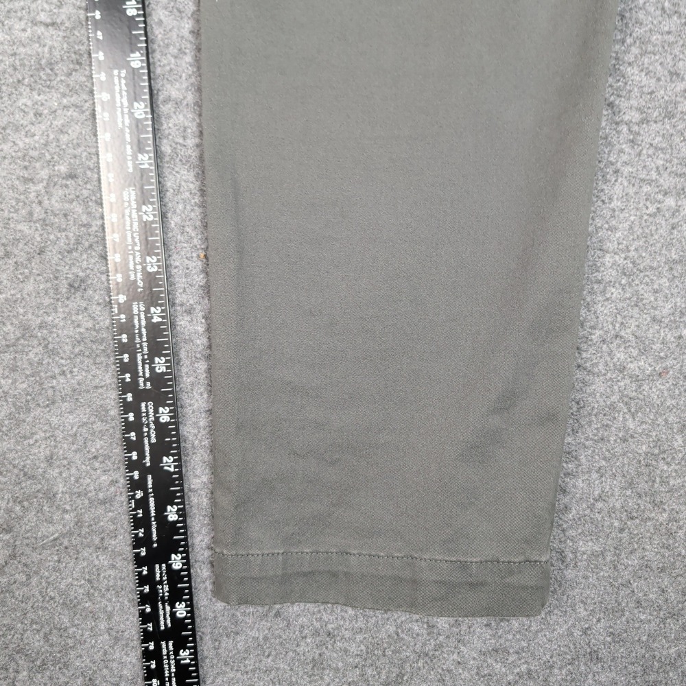 Banana Republic Slim Fit Chinos Mens 33x32 Olive Green Stretch Cotton Pants - Picture 13 of 16